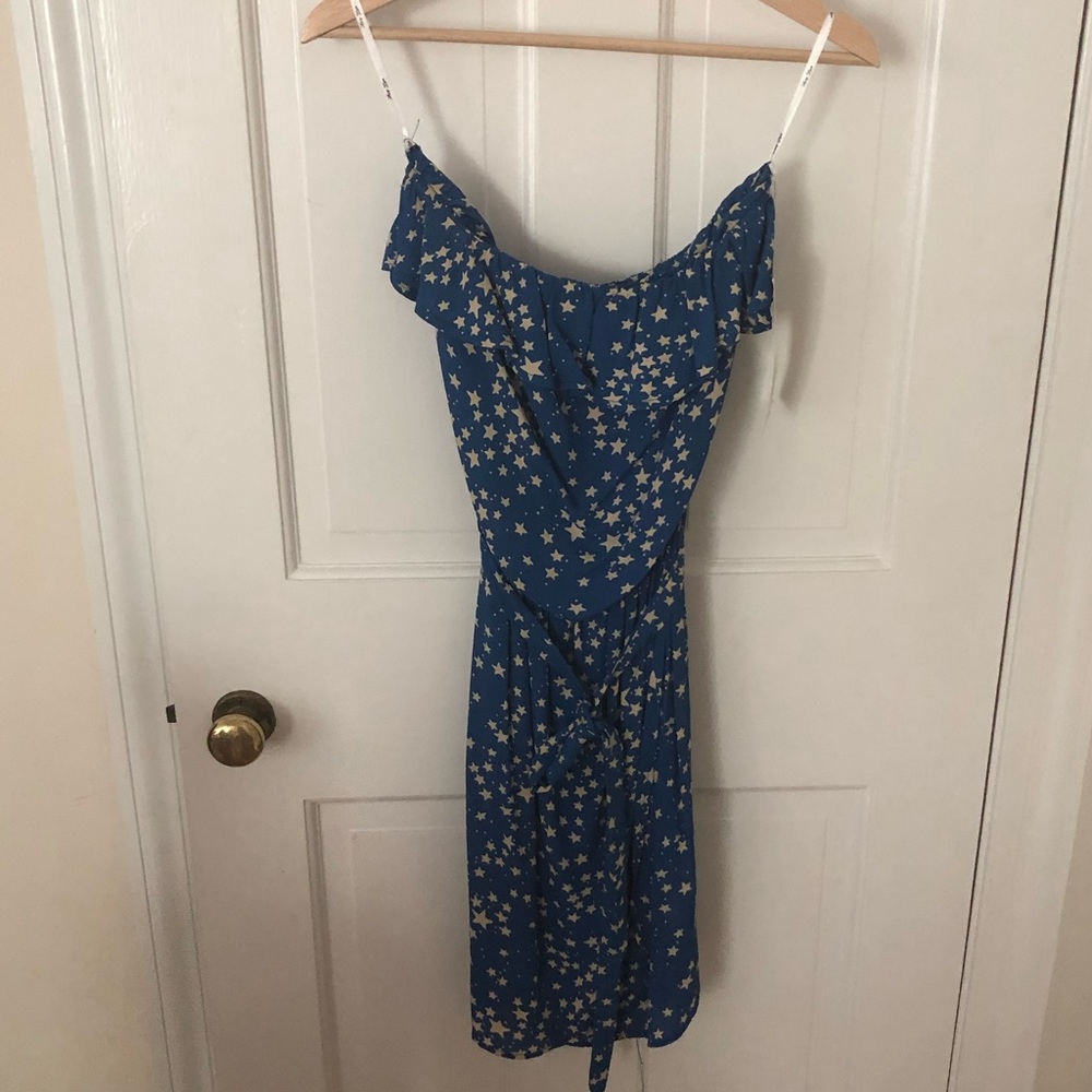 Strapless Blue Star Dress